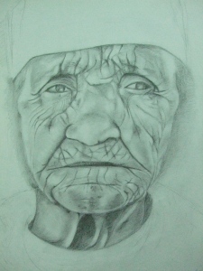 Pencil drawing on paper, 42cm x 60cm